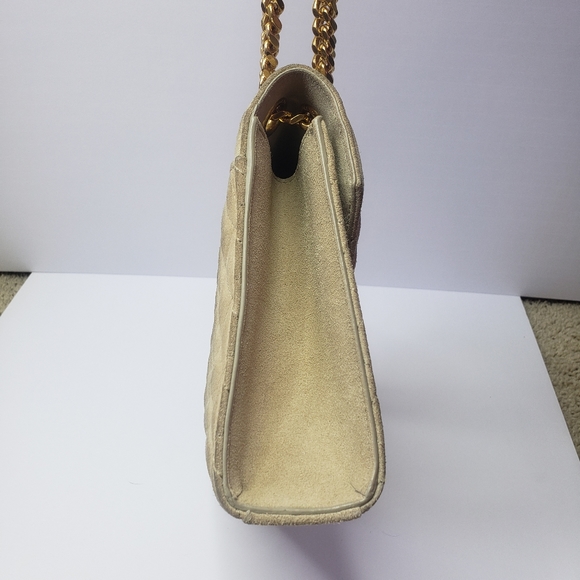 YSL Tan Suede Medium Envelope Chain Shoulder Bag - Saint Laurent - Picture 5 of 11